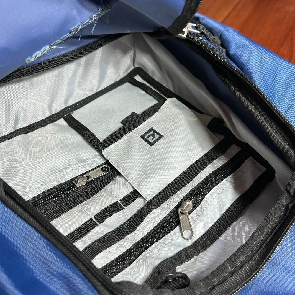 OGIO Audio Pocket Built-in‎ Blue Back Pack 20x16x8 Laptop Backpack School Hike